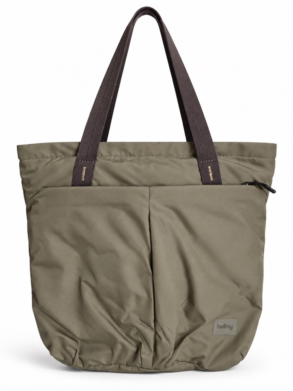 Bellroy Olive Green Tote with Dark Brown Handles